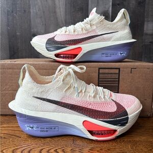 Nike Air Zoom Alphafly Next% 3 Ivory Purple Women's Size 8.5 Shoes FD8315-101